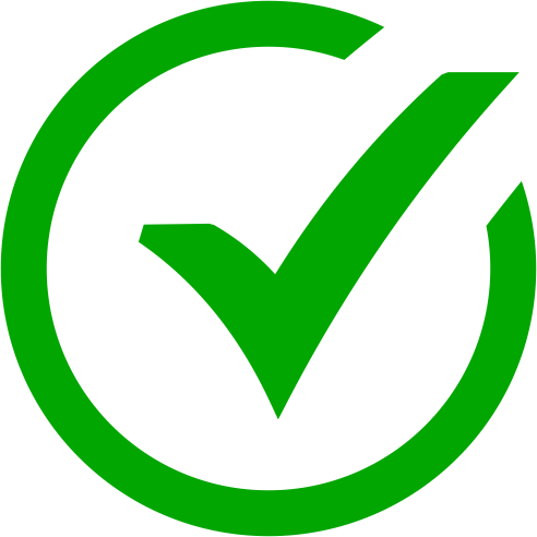 Firma electrónica con visto verde círculo verde 